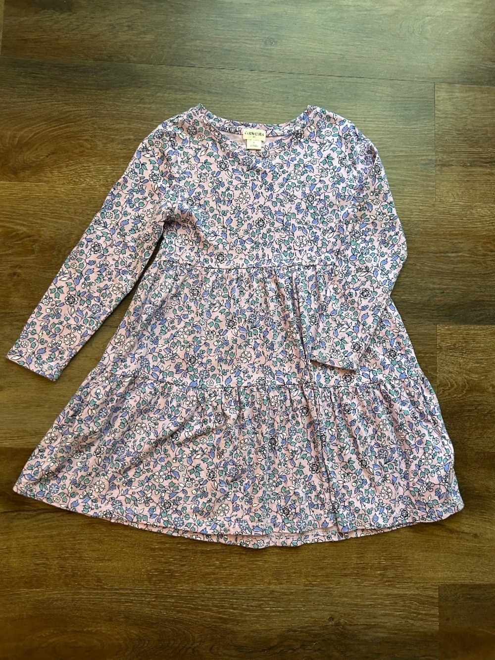 Crewcuts Floral Tiered Dress Girls Size 4